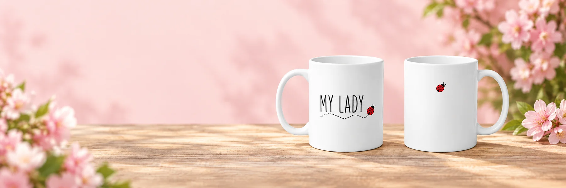 My Lady coffee mug, front and back