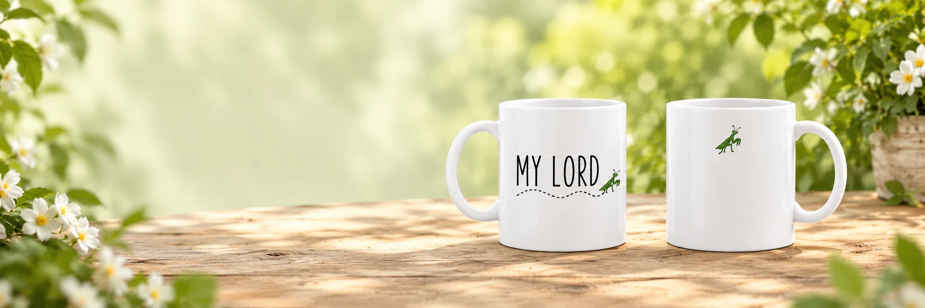 My Lord coffee mug, front and back